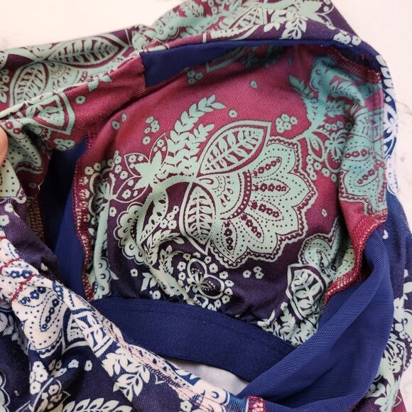 REI Multicolor Geometric Printed Cowl Neck Racerback Hiking Tank Top S - Picture 5 of 7